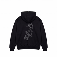 BLACK FULL-ZIP HOODIE